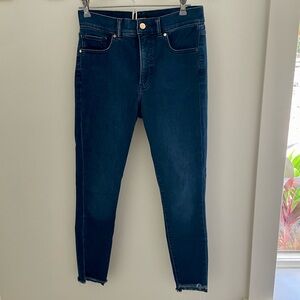 EXPRESS dark skinny high rise jeans